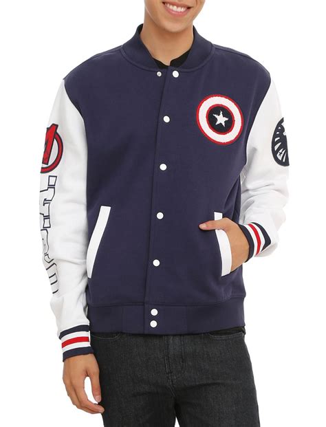 captain america varsity jacket